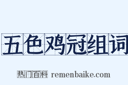 五色鸡冠组词是什么意思的图片